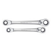 Gedore Jeu de clés à cliquet double anneau R07501002, 2 pièces, 63 tailles diverses