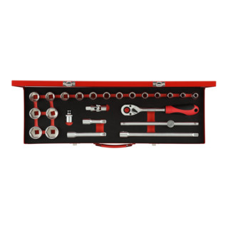 Gedore Jeu de clés à douille 1/2" 10-32mm 24 pièces R69004024