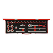Gedore Jeu de clés à douille 1/2" 10-32mm 24 pièces R69004024