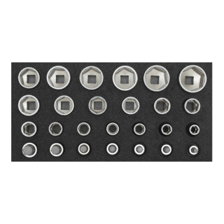 Gedore Jeu de clés à douille 1/2" 2/6 CT-module 26 pièces R22150009