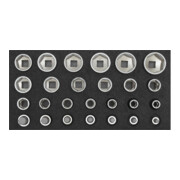 Gedore Jeu de clés à douille 1/2" 2/6 CT-module 26 pièces R22150009