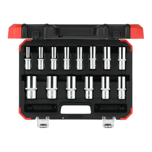 Gedore Jeu de clés à douille 1/2" 6 pans 10-32 mm 14 pièces R61003114