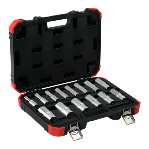 Gedore Jeu de clés à douille 1/2" 6 pans 10-32 mm 14 pièces R61003114
