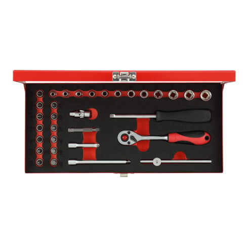 Gedore Jeu de clés à douille 1/4" 4-13mm, 32 pièces R49004033