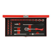 Gedore Jeu de clés à douille 1/4" 4-13mm, 32 pièces R49004033