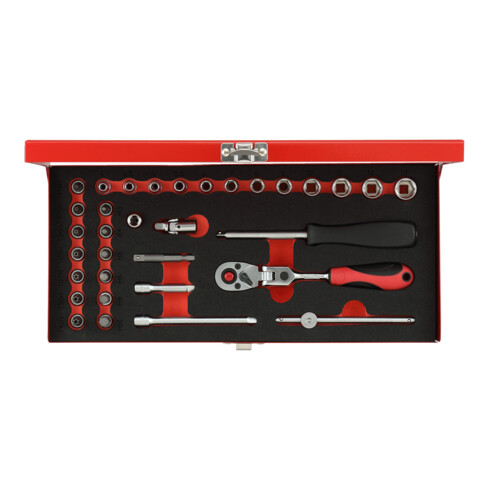Gedore Jeu de clés à douille 1/4" 4-13mm 33 pièces R49044033