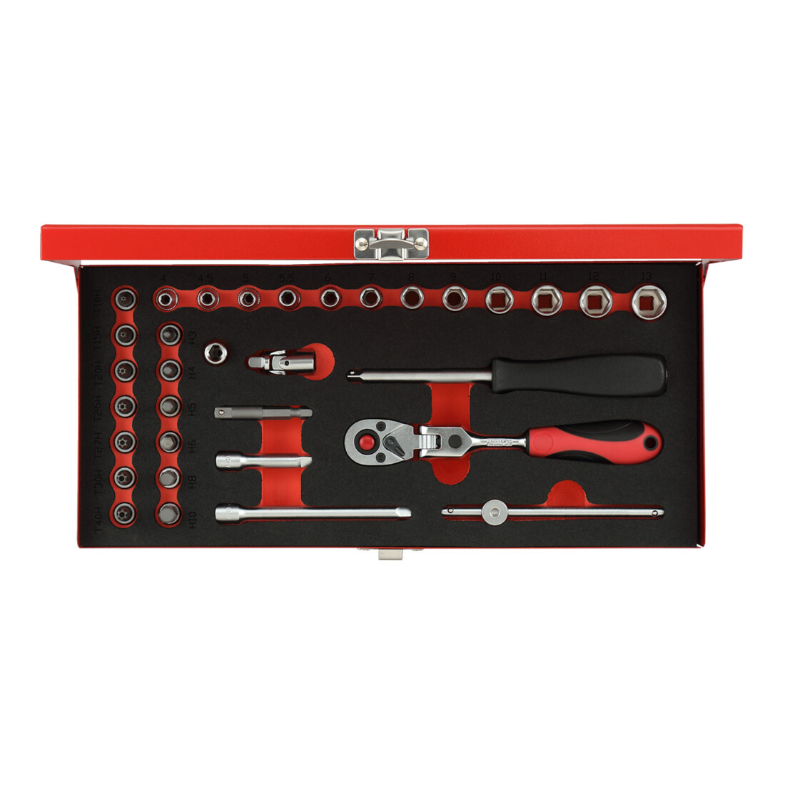 Gedore Jeu de clés à douille 1/4" 4-13mm 33 pièces R49044033
