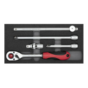 Gedore Jeu de clés à douille R22150008 1/2" 2/6 module CT, 5 pièces