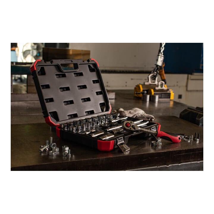 Gedore Jeu de clés à douille R69003024 1/2" 24 pièces GedoreRED