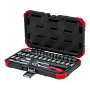 Gedore Jeu de clés à douille rouge 1/4 Ouv 4-13mm 33pcs-2