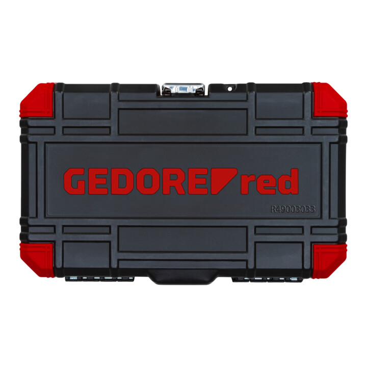 Gedore Jeu de clés à douille rouge 1/4 Ouv 4-13mm 33pcs