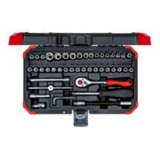 Gedore Jeu de clés à douille rouge 1/4 Ouv 4-14mm 46tlg