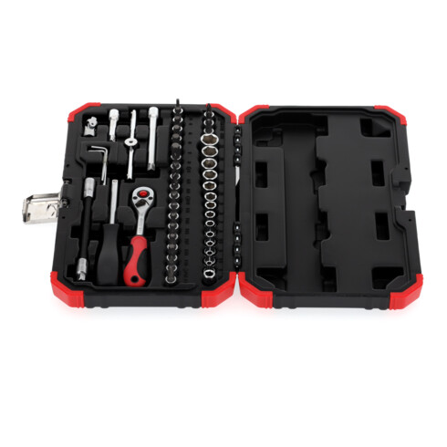 Gedore Jeu de clés à douille rouge 1/4 Ouv 4-14mm 46tlg