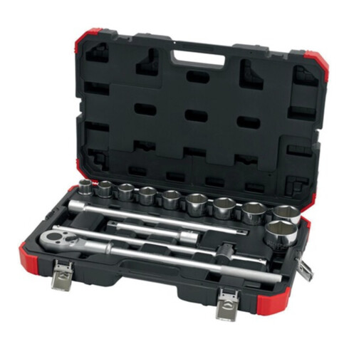 Gedore Jeu de clés à douille rouge 3/4 Ouv 22-50mm 14pcs