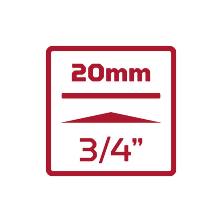 Gedore Jeu de clés à douille rouge 3/4 Ouv 22-50mm 14pcs