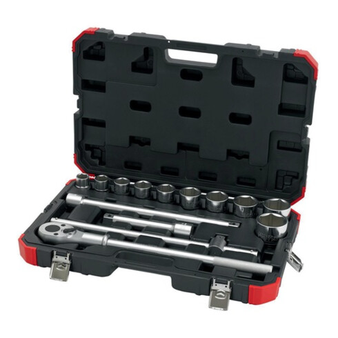 Gedore Jeu de clés à douille rouge 3/4 Ouv 22-50mm 14pcs