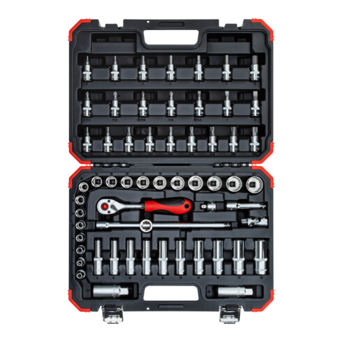 Gedore Jeu de clés à douille rouge 3/8 Ouv 6-24mm 59pcs