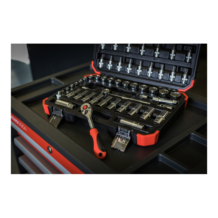 Gedore Jeu de clés à douille rouge 3/8 Ouv 6-24mm 59pcs
