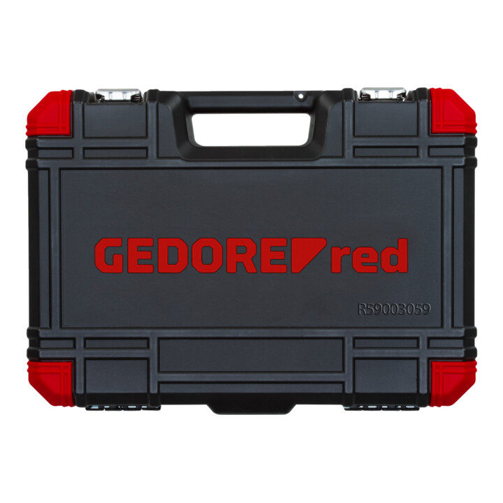 Gedore Jeu de clés à douille rouge 3/8 Ouv 6-24mm 59pcs
