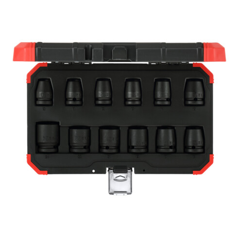 Gedore Jeu de clés à douille rouge pour clé d'alimentation 1/2 12 pcs.