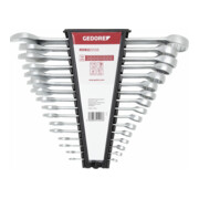 Gedore Jeu de clés mixtes longueur AF 1/4"-1.1/4" 16 pièces R09115016