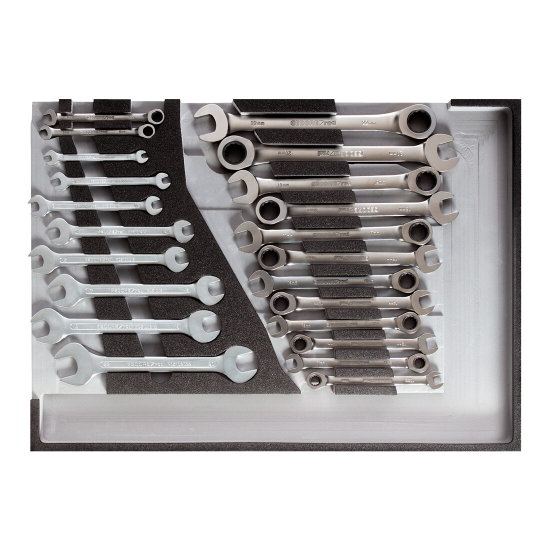 Gedore Jeu de clés mixtes R22350006 1/1 module CT, 22 pièces