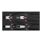 Gedore Jeu de pinces à circlips R22150017 4 pièces CT-Modul 2/6-1