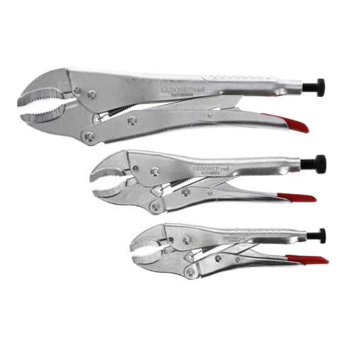 Gedore Jeu de pinces Grip 7-12 pouces 35-60 mm 3 pièces R27202003