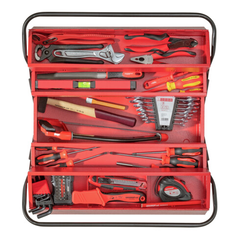 Gedore Jeu d'outils rouge BASIS i.Wkz.Kasten 72tlg