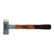 Gedore KOMBI-PLUS Martello R, con manico in legno, martello da fabbro/protettivo, Ø 40 mm, antirimbalzo, manico in hickory, 247 H-40-2