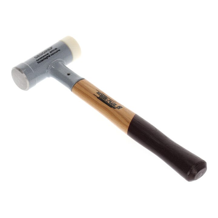 Gedore KOMBI-PLUS R Hammer, mit Holzgriff, Schon-/Schlosserhammer, Ø 35 mm, rückschlagfrei, Hickorystiel, 247 H-35