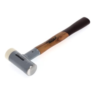 Gedore KOMBI-PLUS R Hammer, mit Holzgriff, Schon-/Schlosserhammer, Ø 40 mm, rückschlagfrei, Hickorystiel, 247 H-40