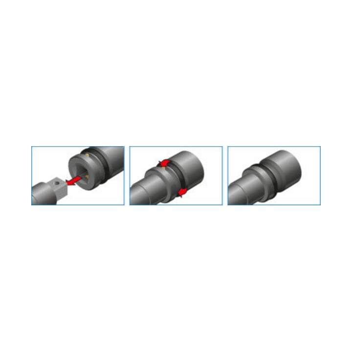 Gedore Kraft-dopsleutel 1" 30mm Impact-Fix lang
