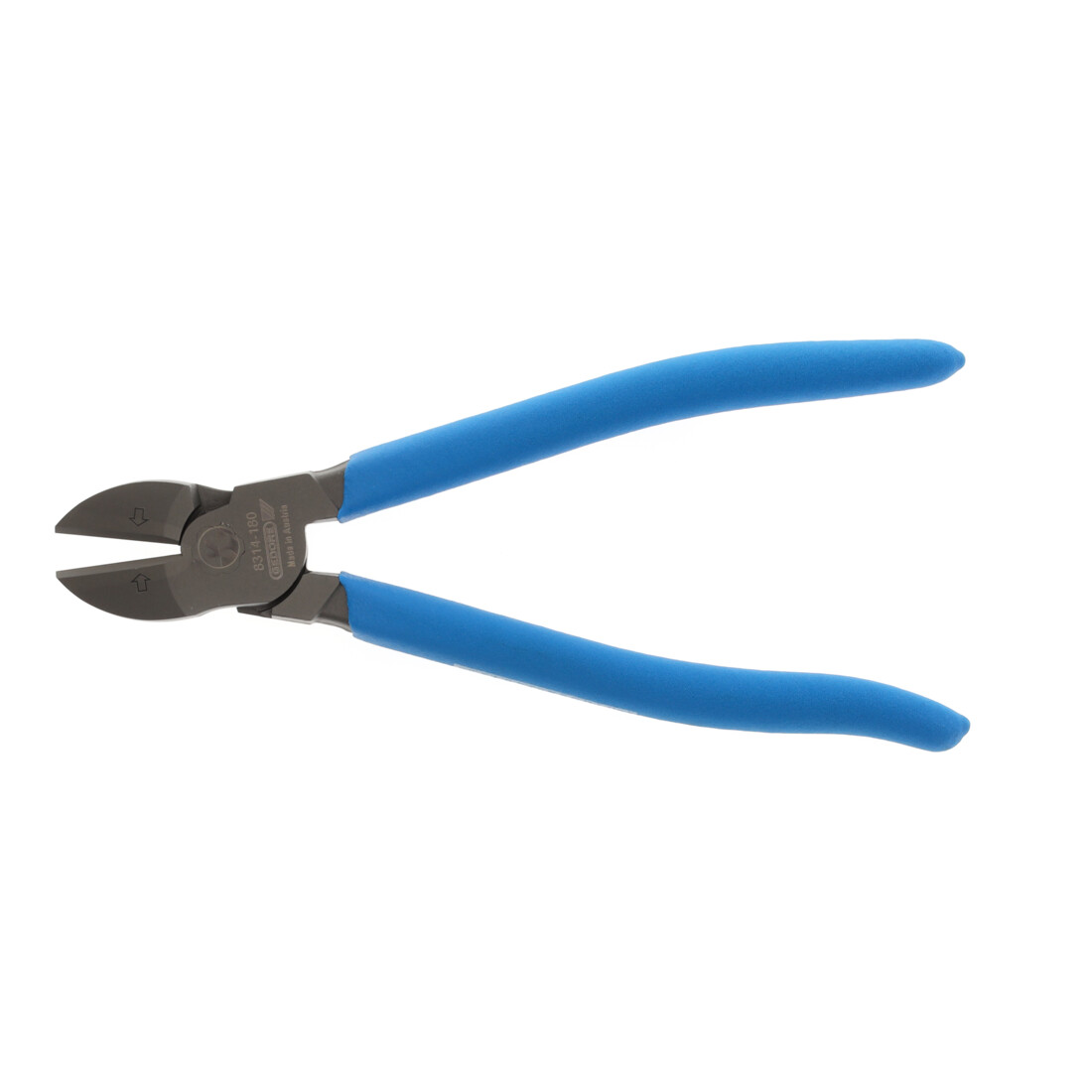 Gedore Kraft Seitenschneider für mittelharten Draht bis 1,6 mm, schwedisches Modell, gehärtet, Länge 180 mm, 8314-180 TL