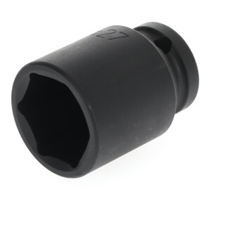 Gedore Kraftschraubereinsatz, Nuss 1/2" 12,5 mm Antrieb, 6-kant UD-Profil, SW 27 mm, maschinenbetätigt, KFZ/Auto, K19 27