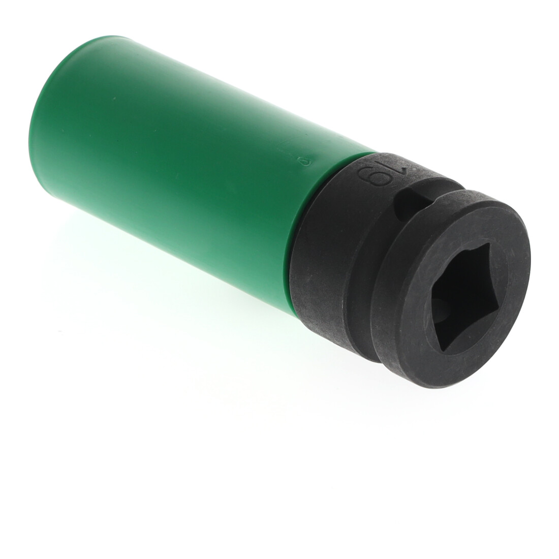Gedore Kraftschroevendraaierbit met beschermhuls, dop 1/2" 12,5 mm aandrijving, 6-kant, SW 19 mm, verkeersgroen, KFZ/Auto, K19 LS 19