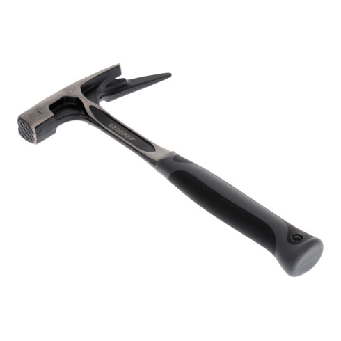 Gedore Latthammer mit Magnet, 340 mm, Anti-Vibrationssystem, Ergonomischer Griff, Kopf und Stiel aus einem Stück