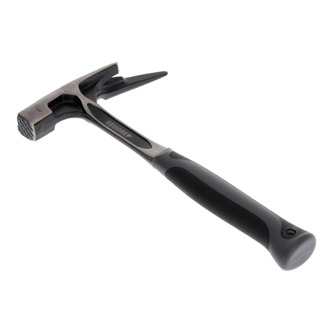 Gedore Latthammer mit Magnet, 340 mm, Anti-Vibrationssystem, Ergonomischer Griff, Kopf und Stiel aus einem Stück