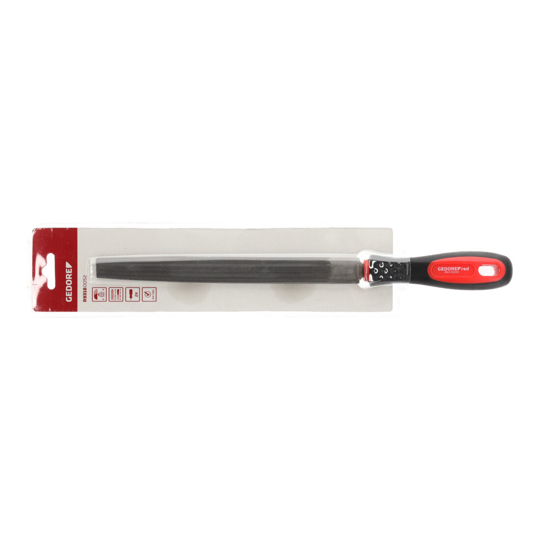 Gedore Lime demi-ronde grain 2 310 mm poignée 2K