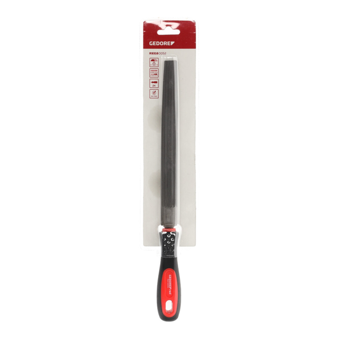Gedore Lime demi-ronde grain 2 310 mm poignée 2K