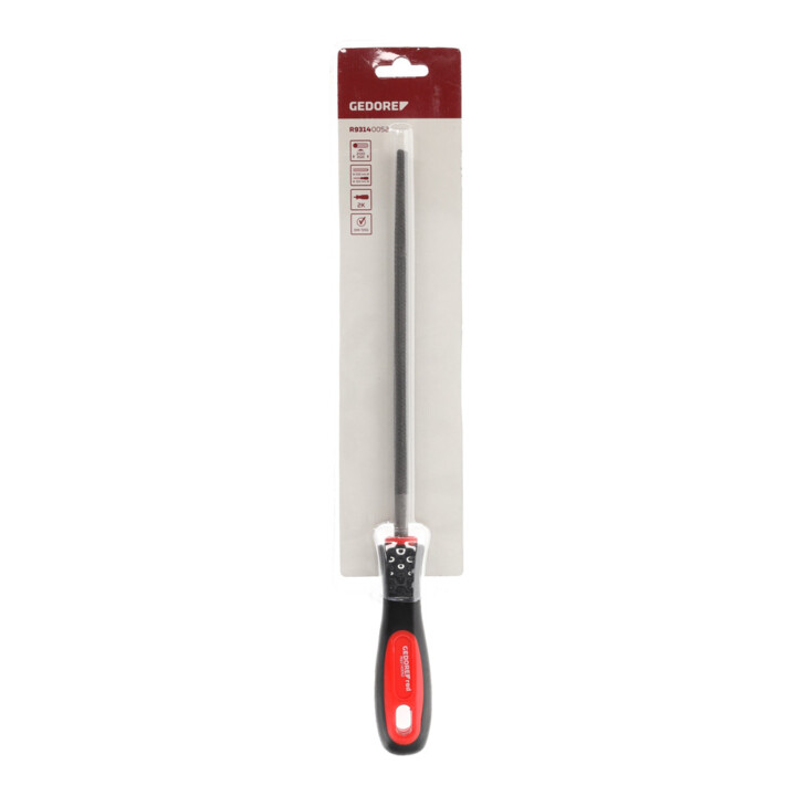 Gedore Lime ronde grain 2 310 mm avec poignée bi-matière