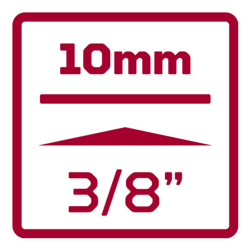 Gedore Manche en croix rouge avec bloc coulissant 3/8 L.200mm