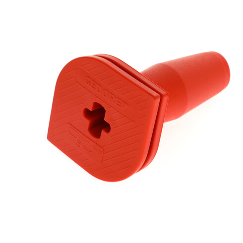 Gedore Manico di protezione per scalpelli da 250 mm, ergonomico, doppia piastra, alta sicurezza, PVC, 108 UNI