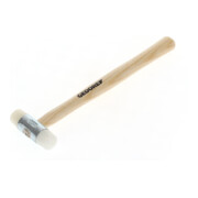 Gedore Martello in nylon con manico in legno, martello in pelle, Ø 22 mm, martello con manico in frassino, attrezzo forgiato, 225 E-22