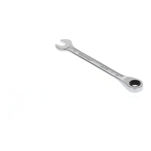 Gedore Maulschlüssel mit Ringratsche, SW 12 mm, flach, 12-kant, UD-Profil, Schraubenschlüssel, 7 R 12
