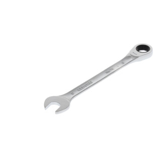 Gedore Maulschlüssel mit Ringratsche, SW 19 mm, flach, 12-kant, UD-Profil, Schraubenschlüssel, 7 R 19
