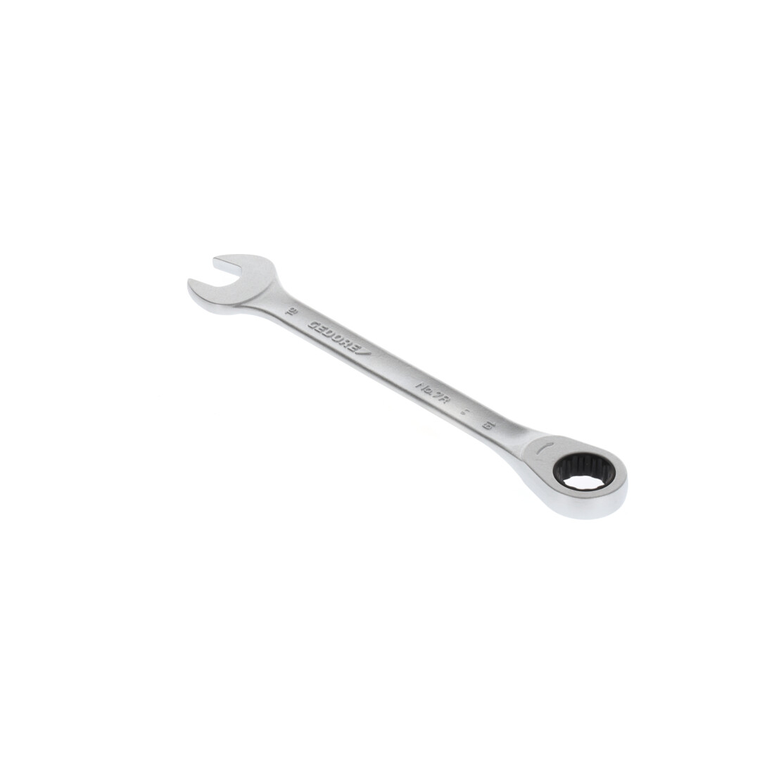 Gedore Maulschlüssel mit Ringratsche, SW 19 mm, flach, 12-kant, UD-Profil, Schraubenschlüssel, 7 R 19