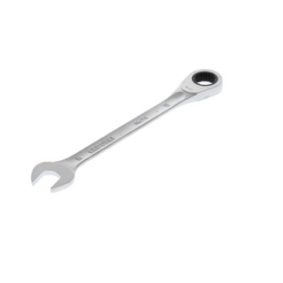 Gedore Maulschlüssel mit Ringratsche, SW 27 mm, flach, 12-kant, UD-Profil, Schraubenschlüssel, 7 R 27