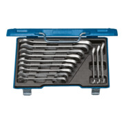 Gedore Maulschlüssel-Satz mit Ringratsche, umschaltbar, Set 12-tlg, SW 8-19 mm, abgewinkelt, Schraubenschlüssel, 7 UR-012-1