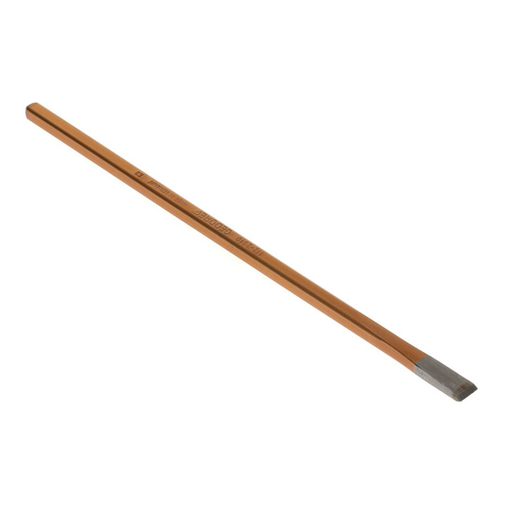 Gedore Meißel für Elektriker, Schlitz, Schneide 7 mm breit, 250 mm lang, gehärteter Stahl, 112-2510